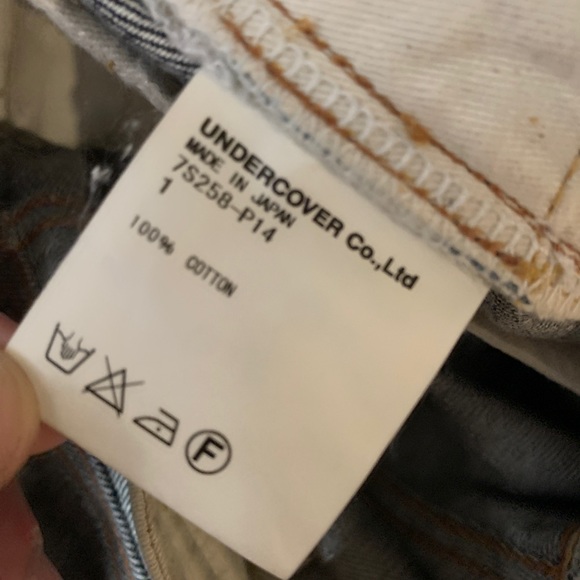 Undercover 07SS Processed Denim Zipper Jeans - Picture 9 of 9